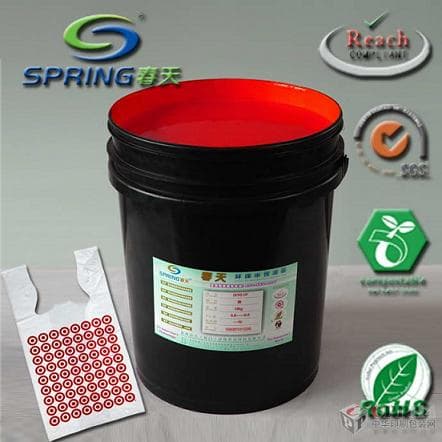 Flexographic printing water based ink for plastic film